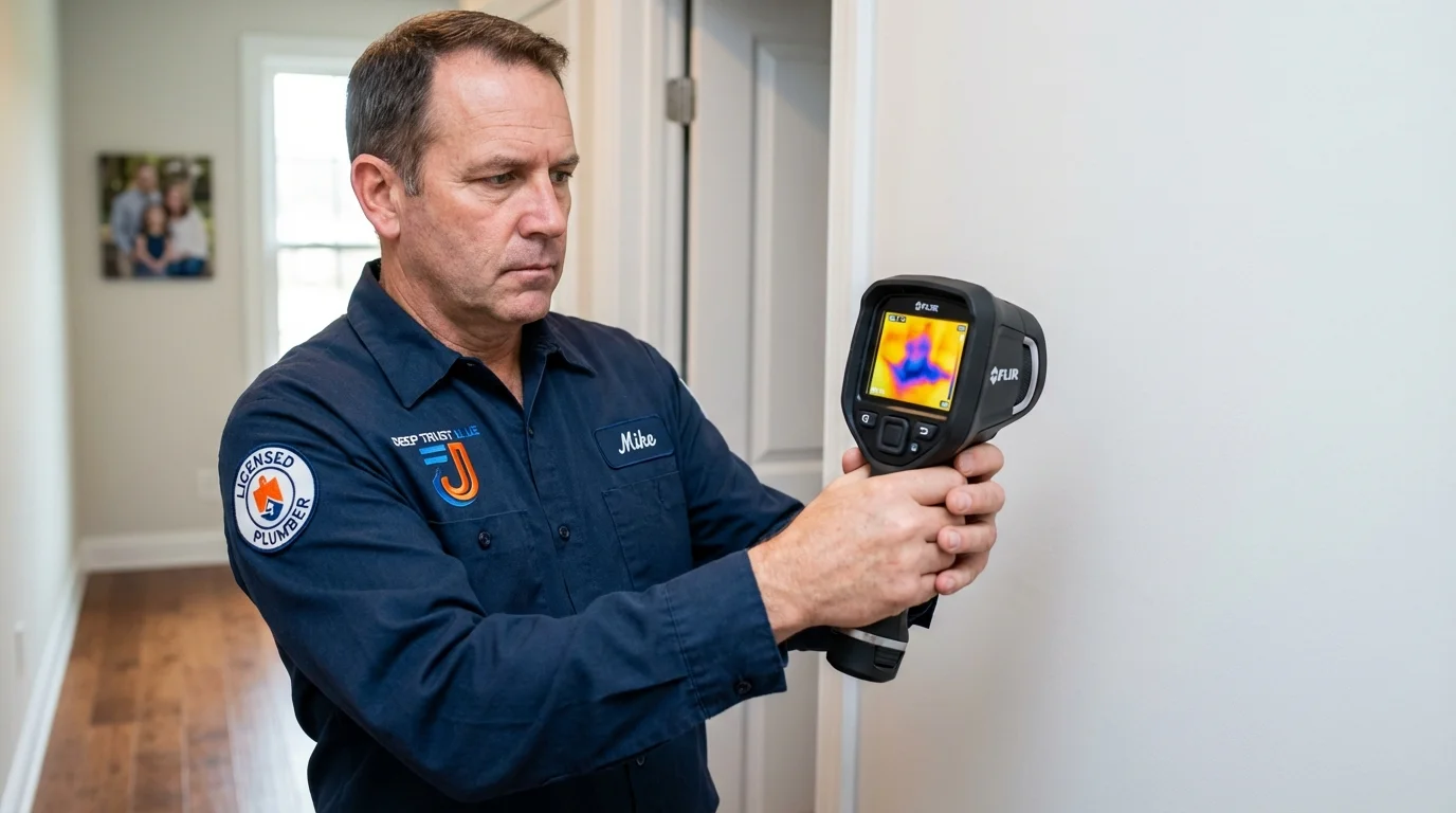Thermal imaging leak detection by Johns Plumbing LLC in Elk Grove